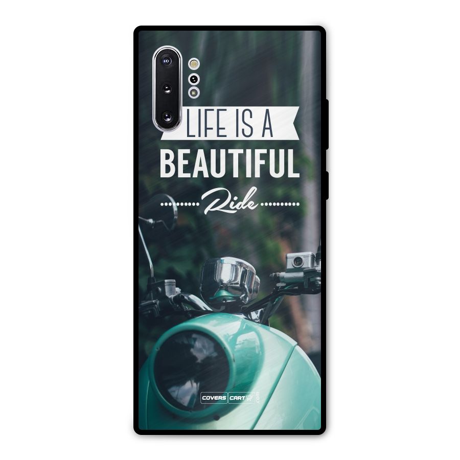 Life is a Beautiful Ride Metal Back Case for Galaxy Note 10 Plus
