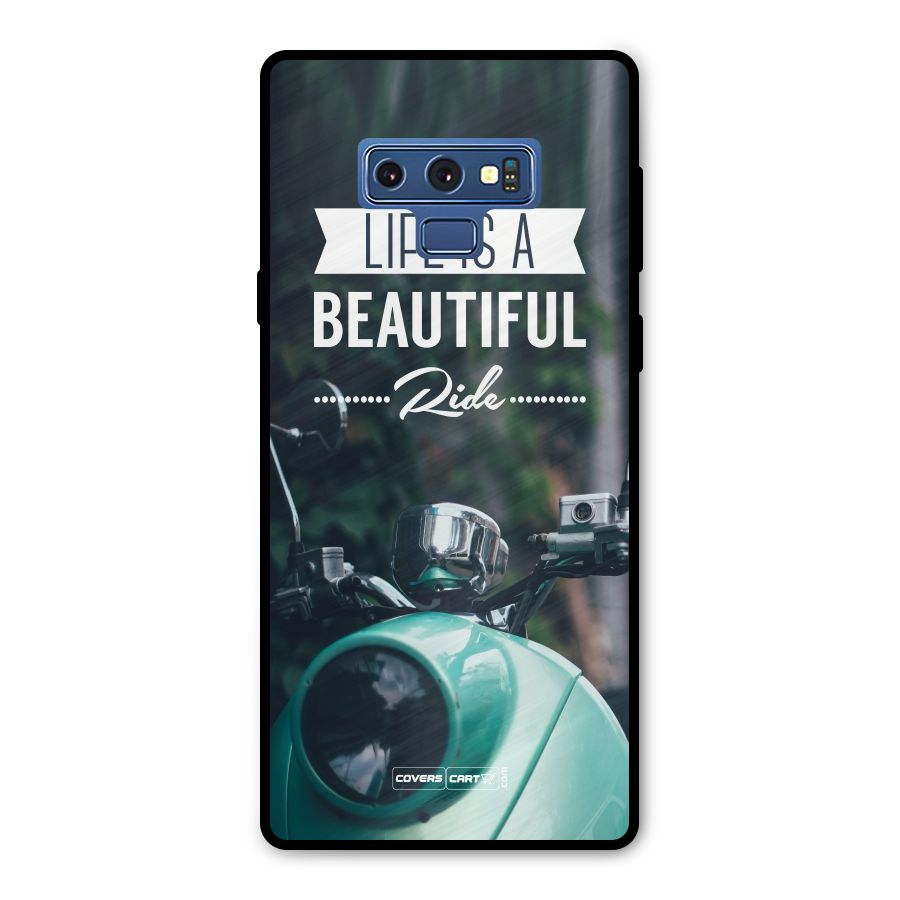Life is a Beautiful Ride Metal Back Case for Galaxy Note 9