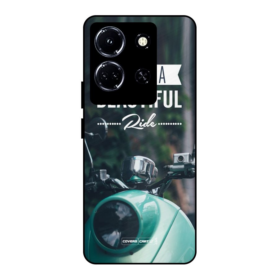 Life is a Beautiful Ride Metal Back Case for Infinix Note 30 5G