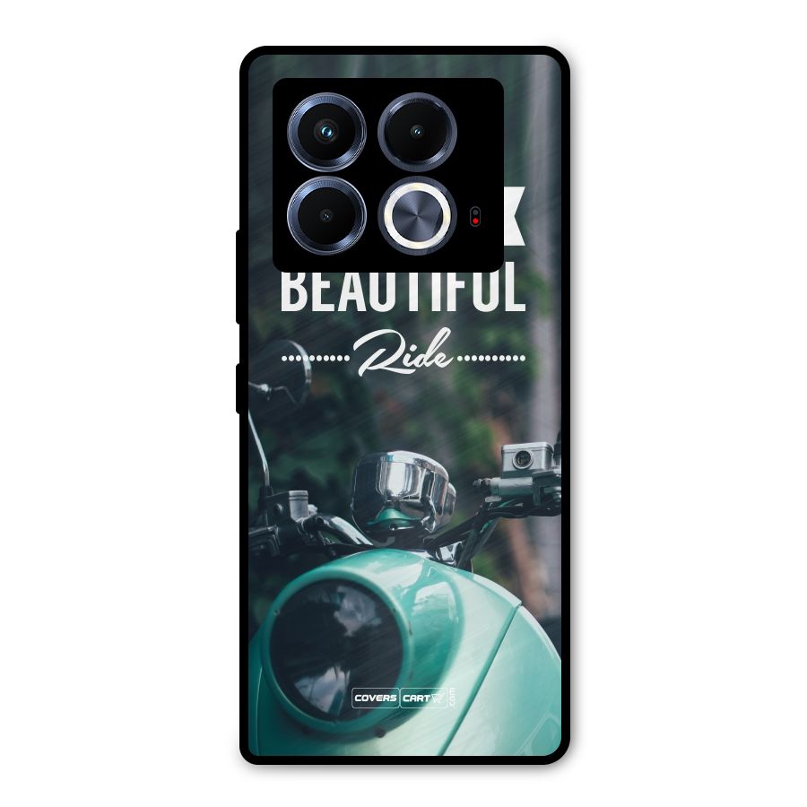 Life is a Beautiful Ride Metal Back Case for Infinix Note 40 5G