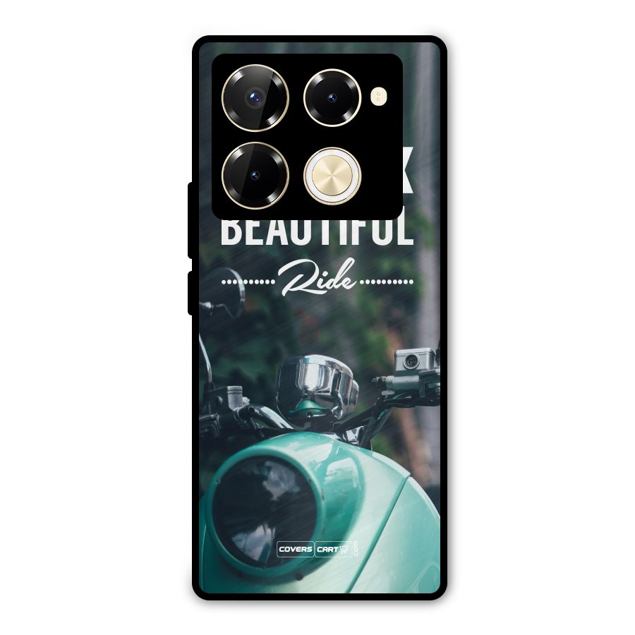 Life is a Beautiful Ride Metal Back Case for Infinix Note 40 Pro Plus