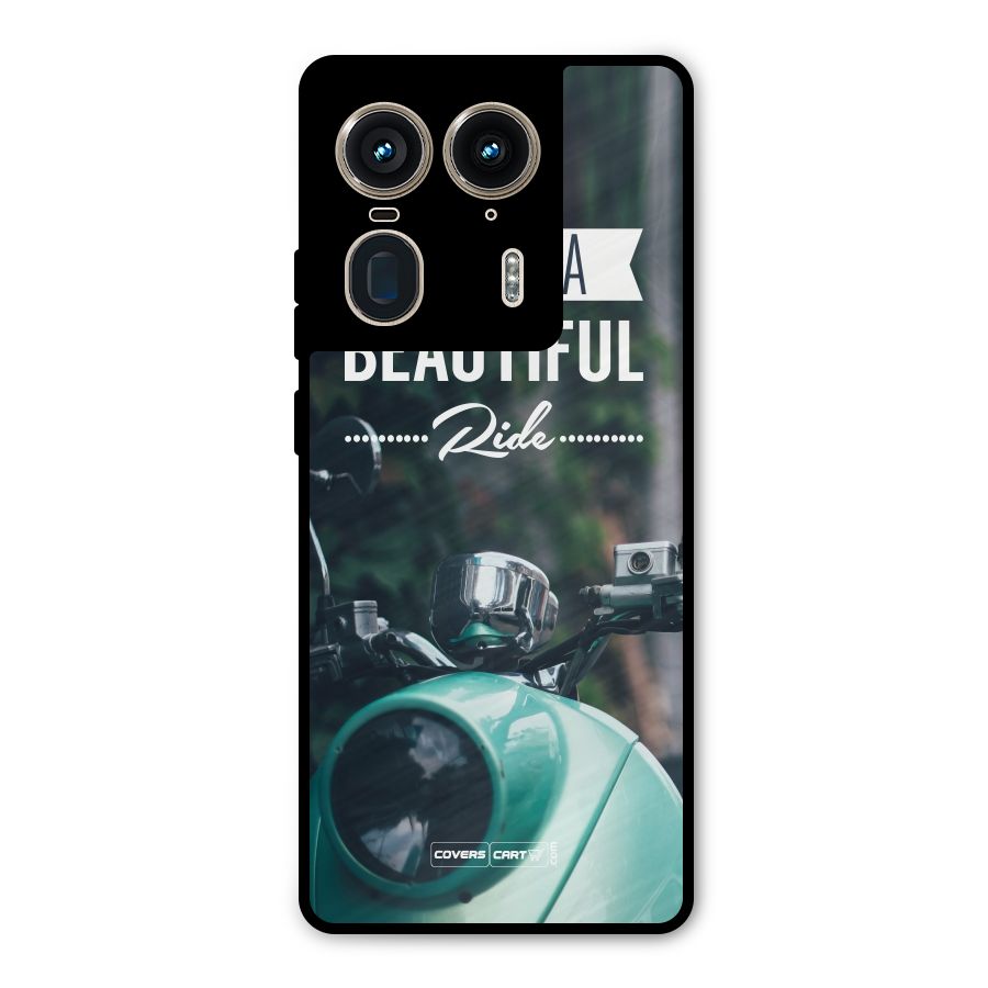 Life is a Beautiful Ride Metal Back Case for Motorola Edge 50 Ultra