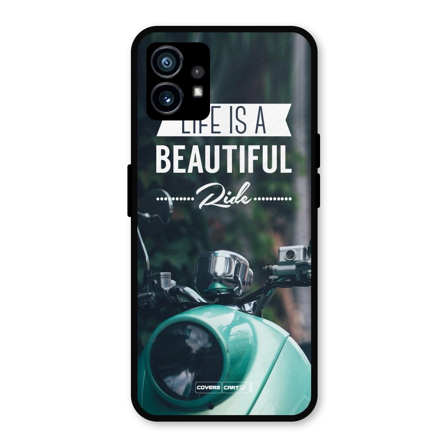Life is a Beautiful Ride Metal Back Case for Nothing Phone 1