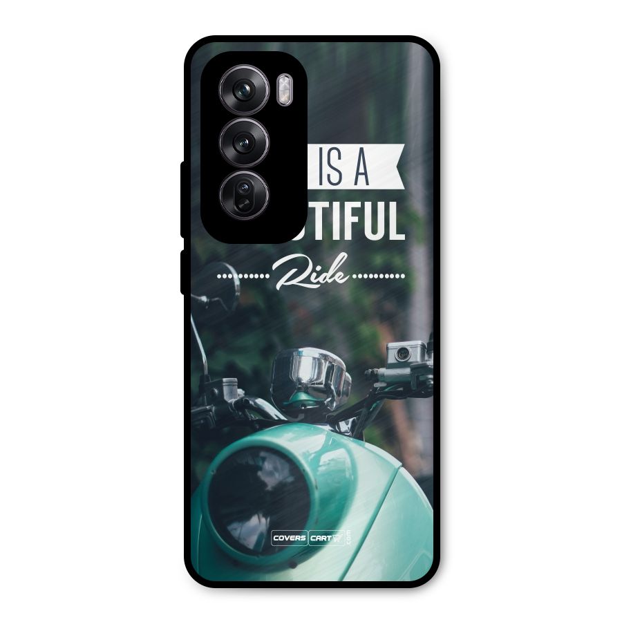 Life is a Beautiful Ride Metal Back Case for Oppo Reno12 Pro