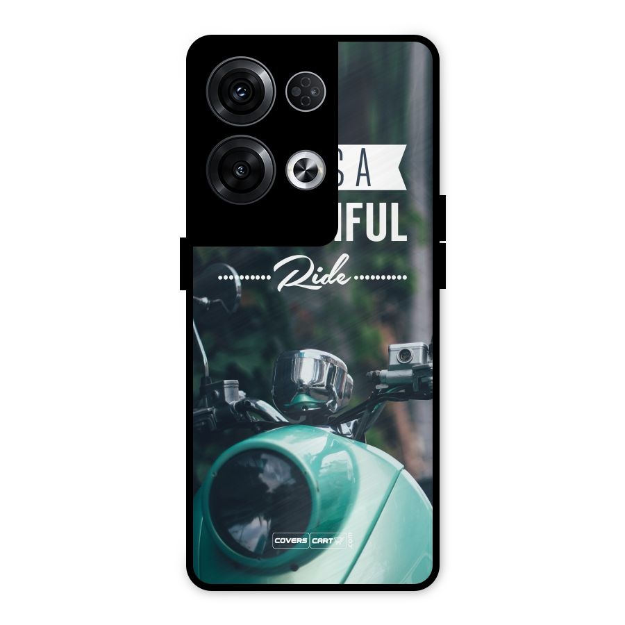 Life is a Beautiful Ride Metal Back Case for Oppo Reno8 Pro 5G
