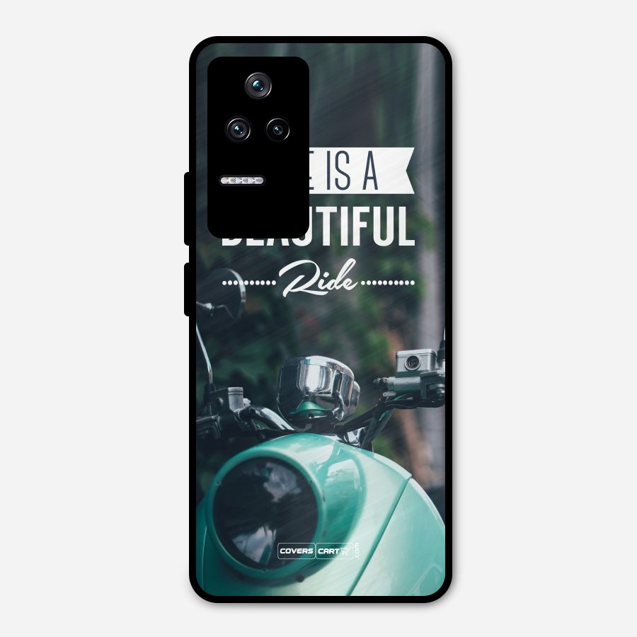Life is a Beautiful Ride Metal Back Case for Poco F4 5G