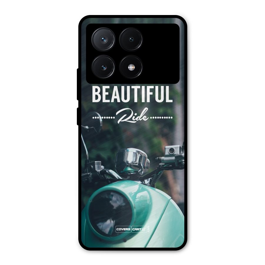 Life is a Beautiful Ride Metal Back Case for Poco X6 Pro
