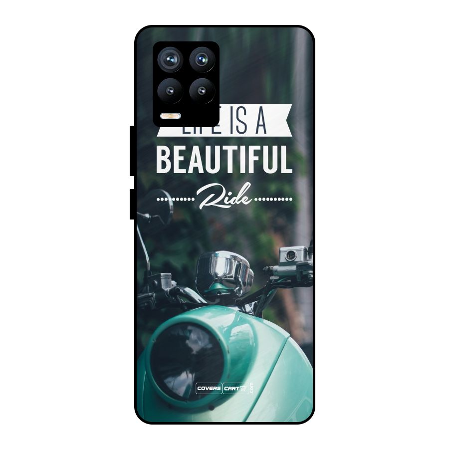 Life is a Beautiful Ride Metal Back Case for Realme 8 Pro