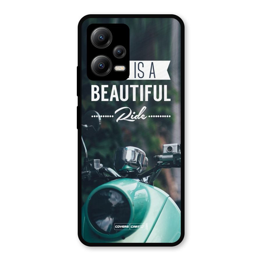 Life is a Beautiful Ride Metal Back Case for Redmi Note 12 5G