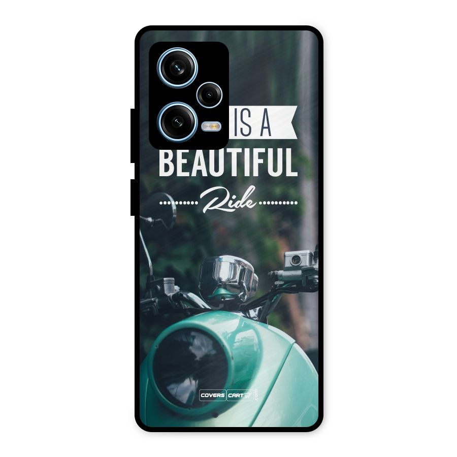 Life is a Beautiful Ride Metal Back Case for Redmi Note 12 Pro