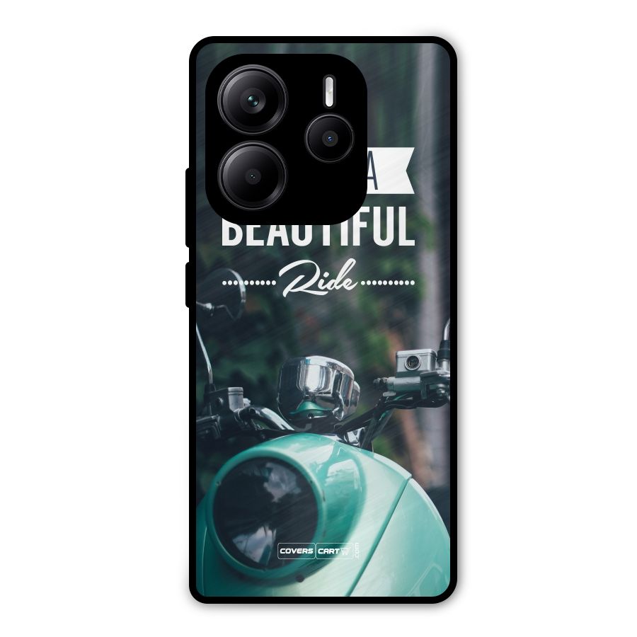 Life is a Beautiful Ride Metal Back Case for Redmi Note 14 5G