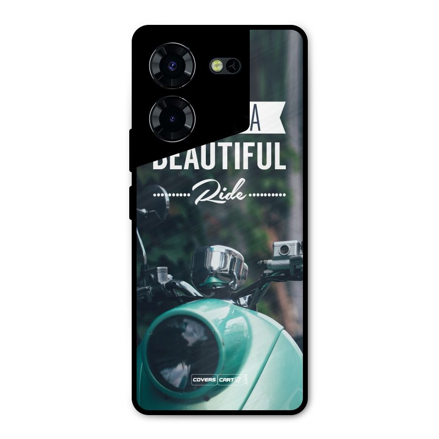 Life is a Beautiful Ride Metal Back Case for Tecno Pova 5 Pro 5G