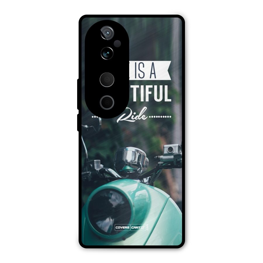 Life is a Beautiful Ride Metal Back Case for Vivo T3 Ultra