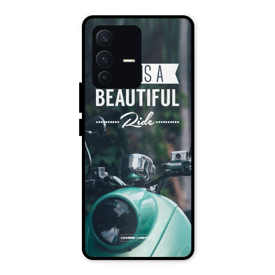 Life is a Beautiful Ride Metal Back Case for Vivo V23 5G