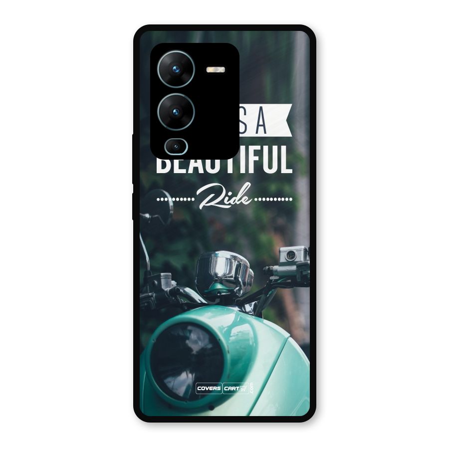 Life is a Beautiful Ride Metal Back Case for Vivo V25 Pro