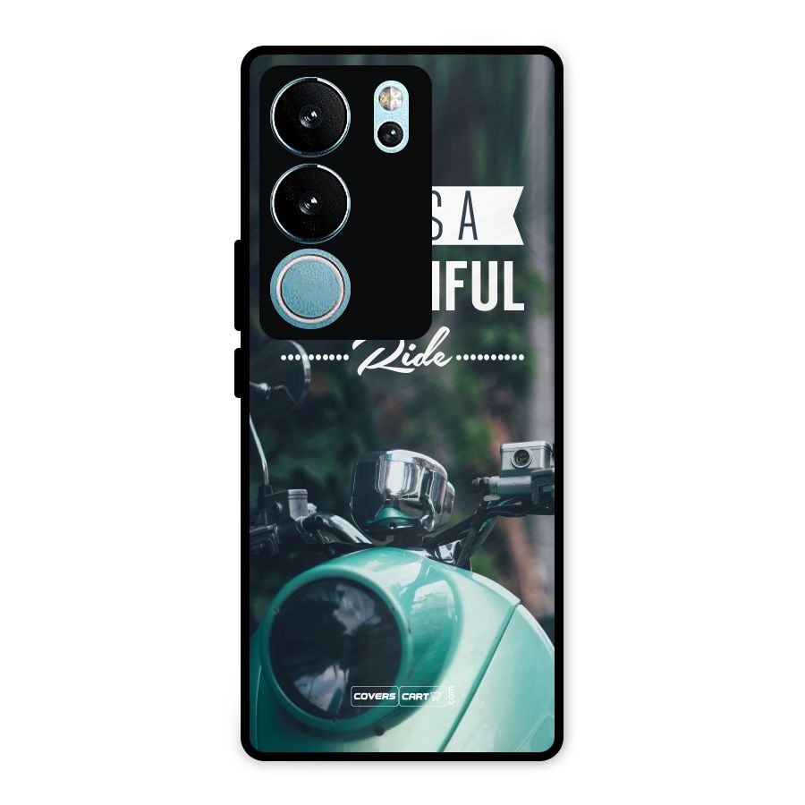 Life is a Beautiful Ride Metal Back Case for Vivo V29 Pro
