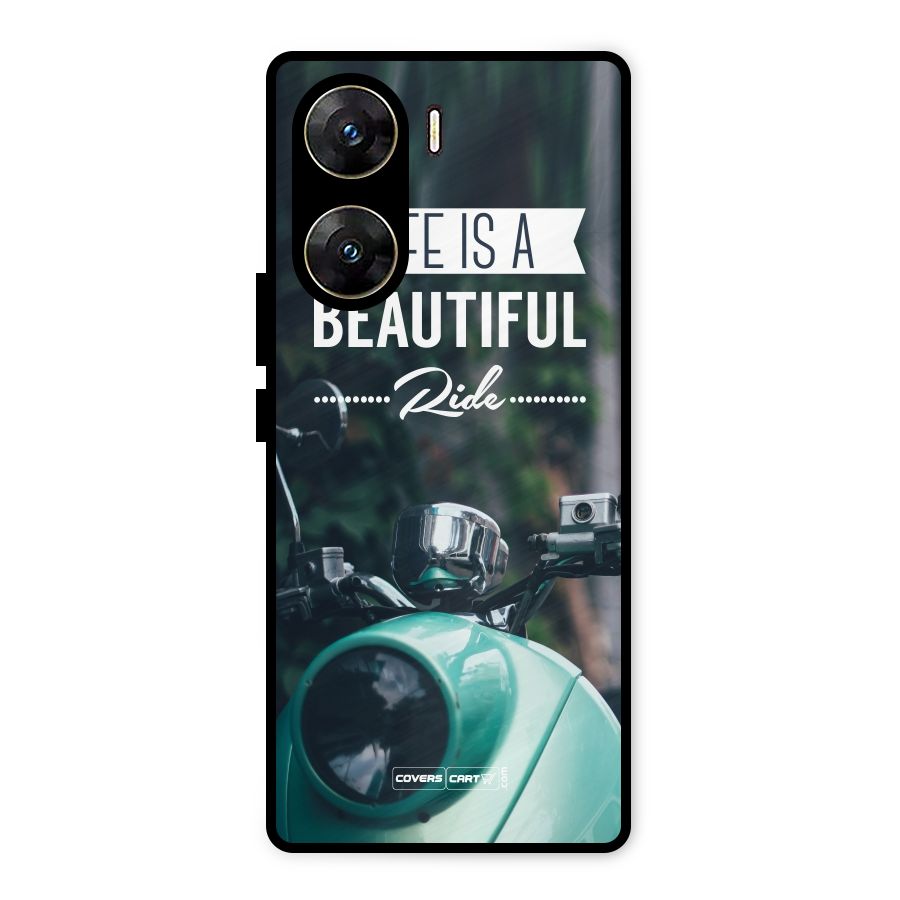 Life is a Beautiful Ride Metal Back Case for Vivo V29e