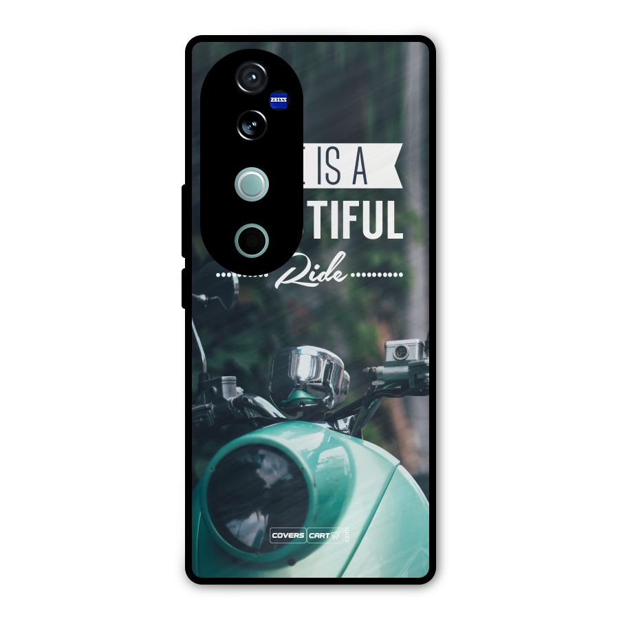Life is a Beautiful Ride Metal Back Case for Vivo V40 Pro