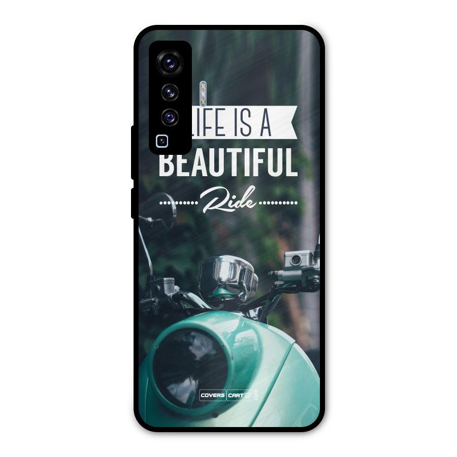 Life is a Beautiful Ride Metal Back Case for Vivo X50