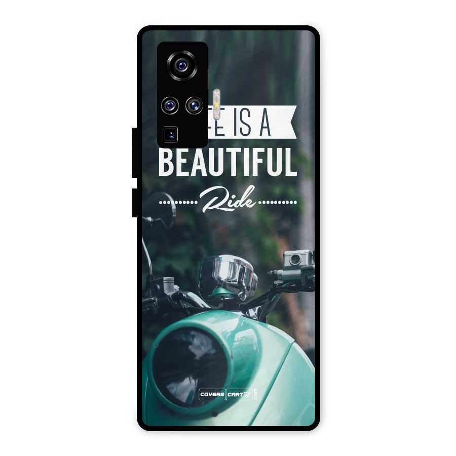 Life is a Beautiful Ride Metal Back Case for Vivo X50 Pro