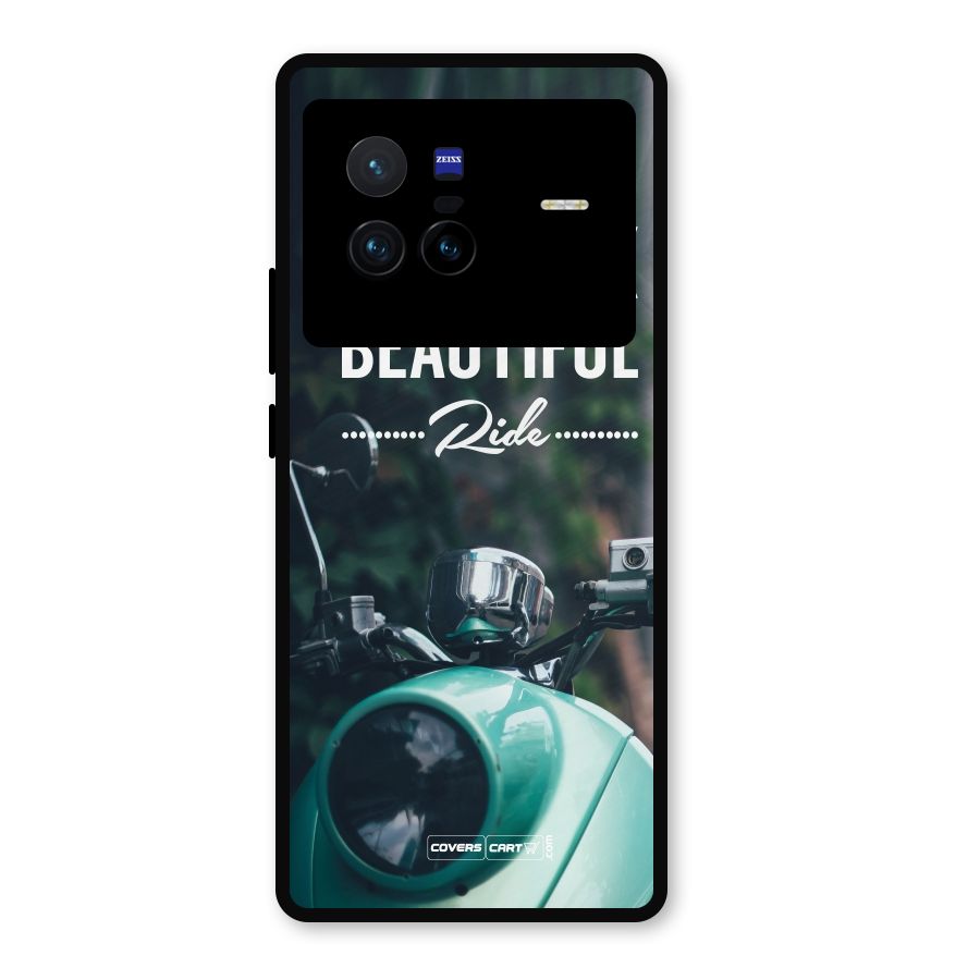 Life is a Beautiful Ride Metal Back Case for Vivo X80