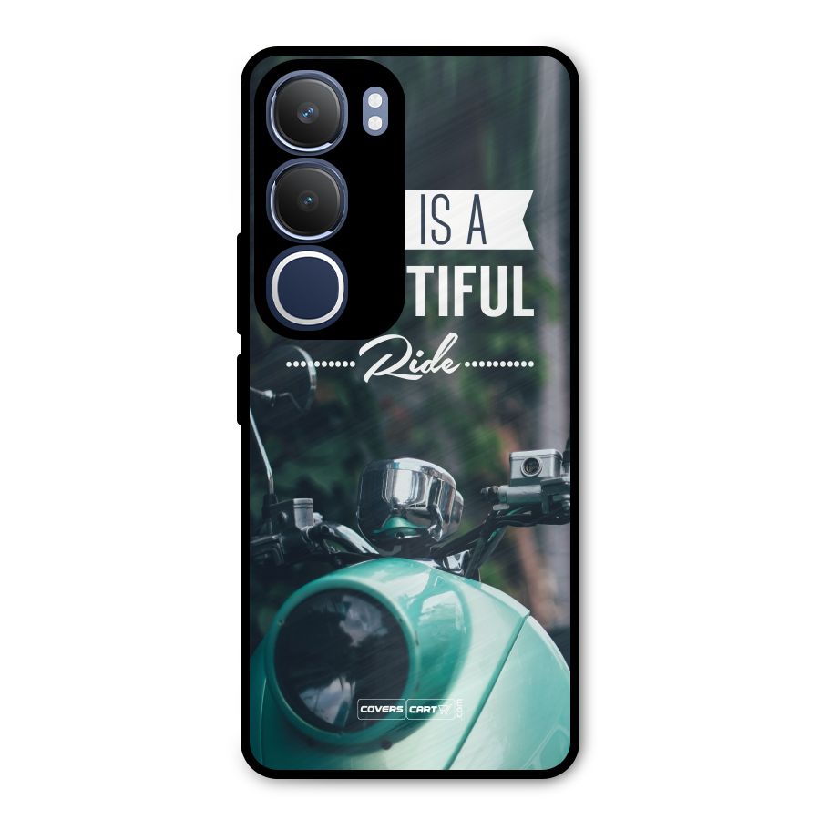 Life is a Beautiful Ride Metal Back Case for Vivo Y29