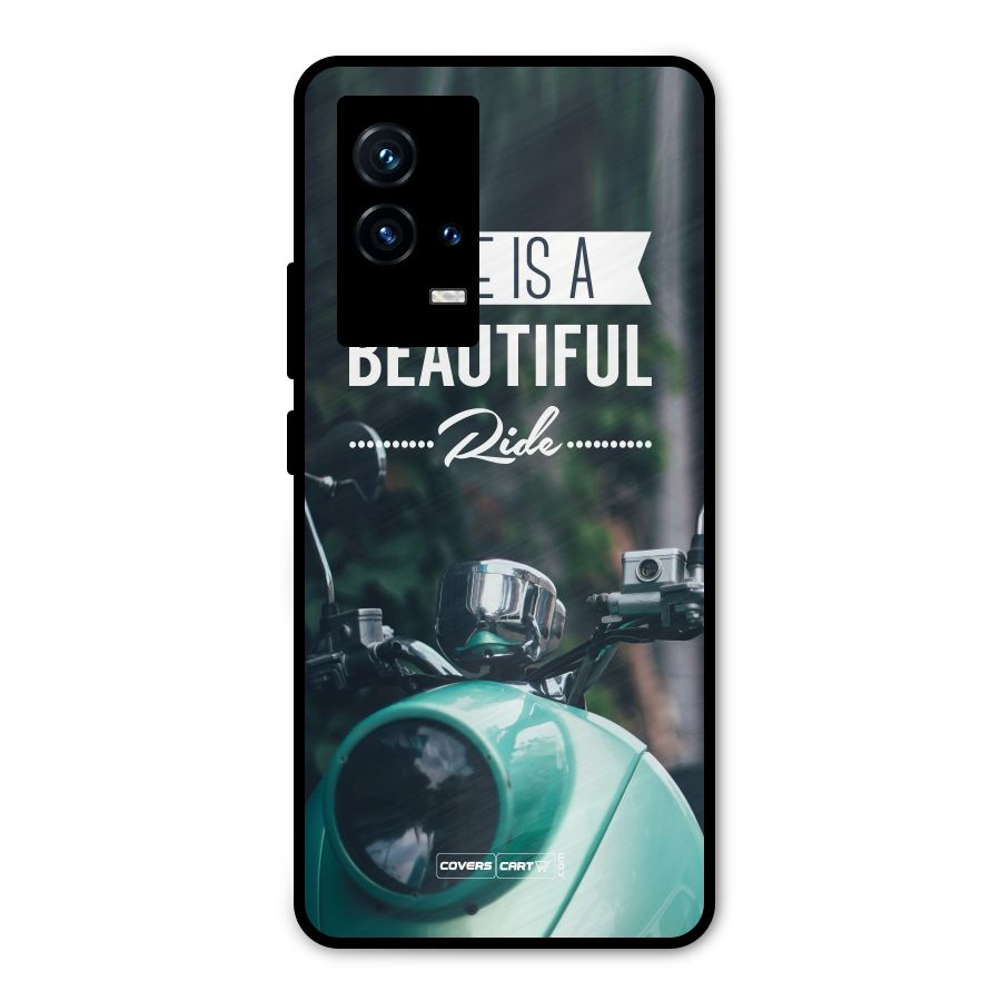 Life is a Beautiful Ride Metal Back Case for iQOO 9 5G
