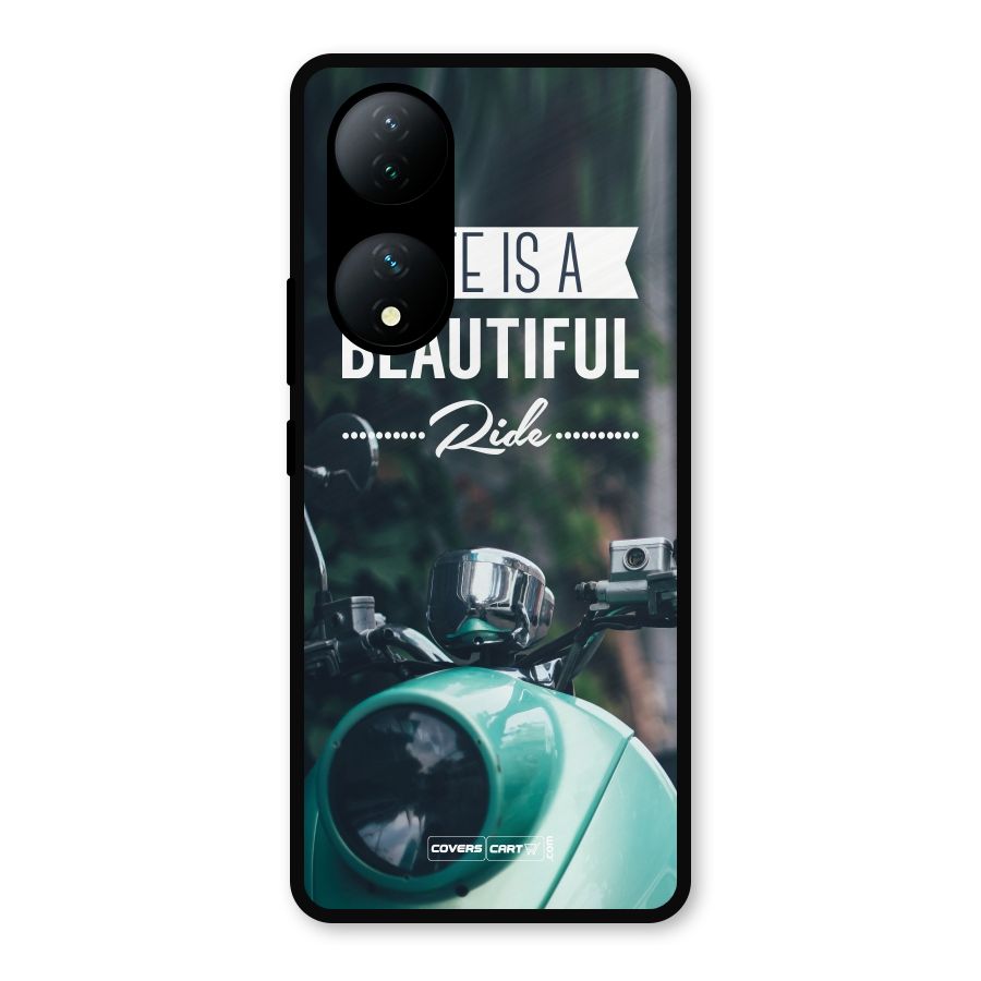 Life is a Beautiful Ride Metal Back Case for iQOO Z7