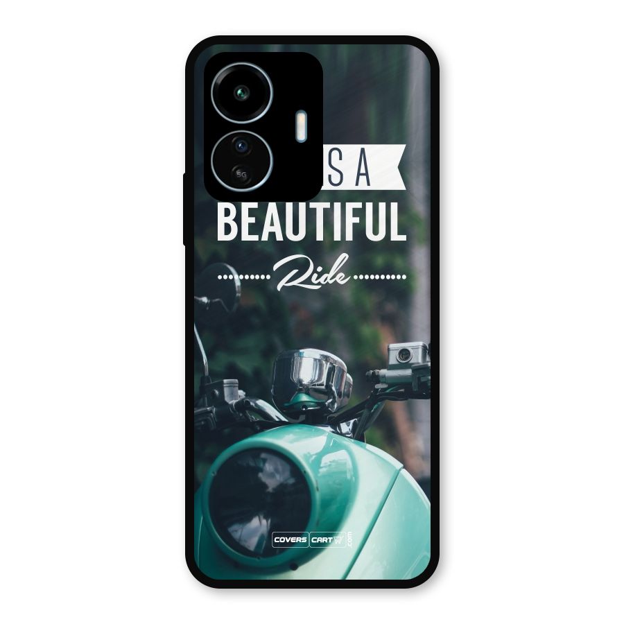 Life is a Beautiful Ride Metal Back Case for vivo iQOO Z6 Lite 5G