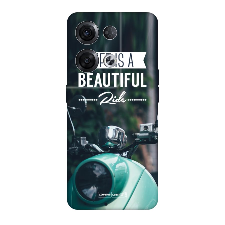 Life is a Beautiful Ride Original Polycarbonate Back Case for Oppo Reno8 Pro 5G