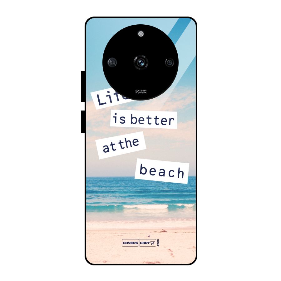 Life is better at the Beach Glass Back Case for Realme Narzo 60 5G