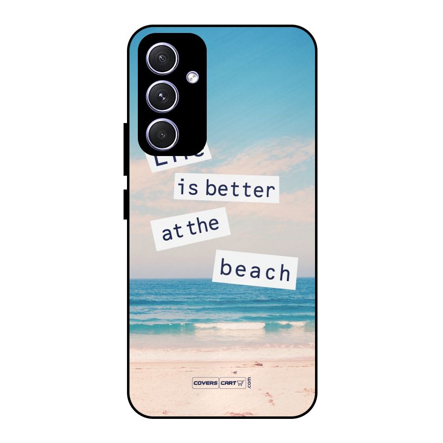 Life is better at the Beach Metal Back Case for Galaxy A54