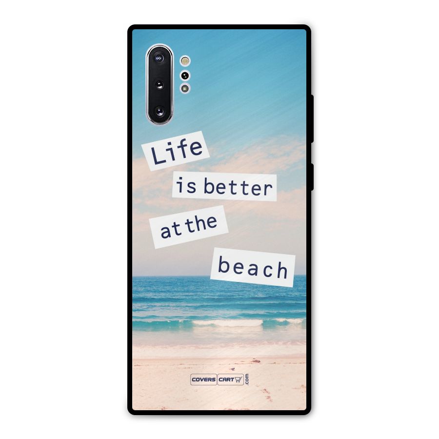 Life is better at the Beach Metal Back Case for Galaxy Note 10 Plus
