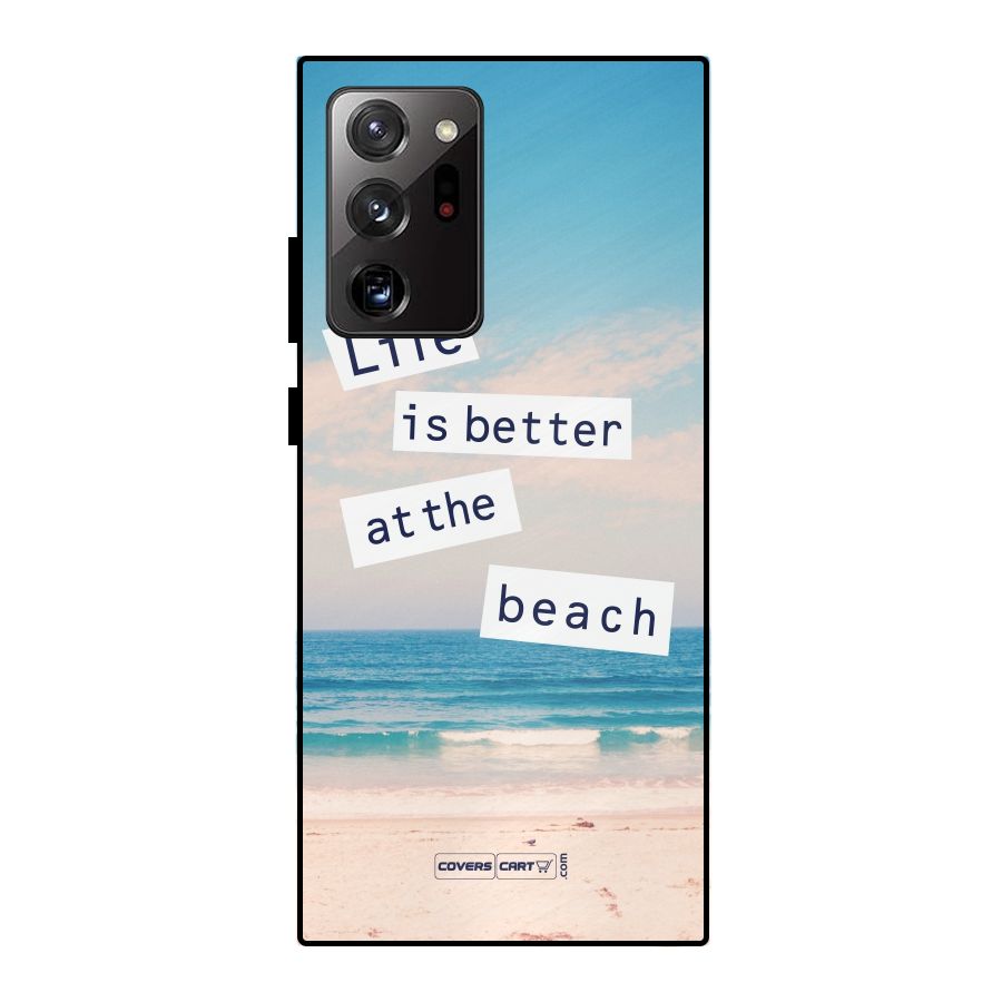 Life is better at the Beach Metal Back Case for Galaxy Note 20 Ultra 5G