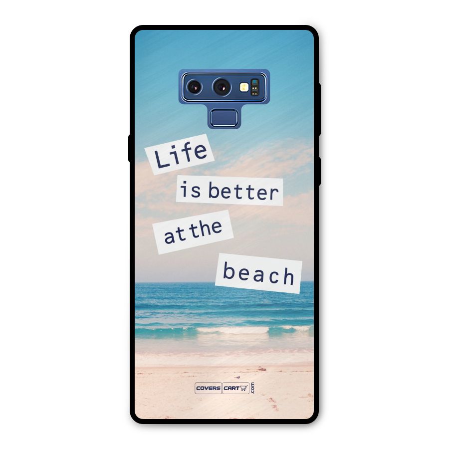 Life is better at the Beach Metal Back Case for Galaxy Note 9