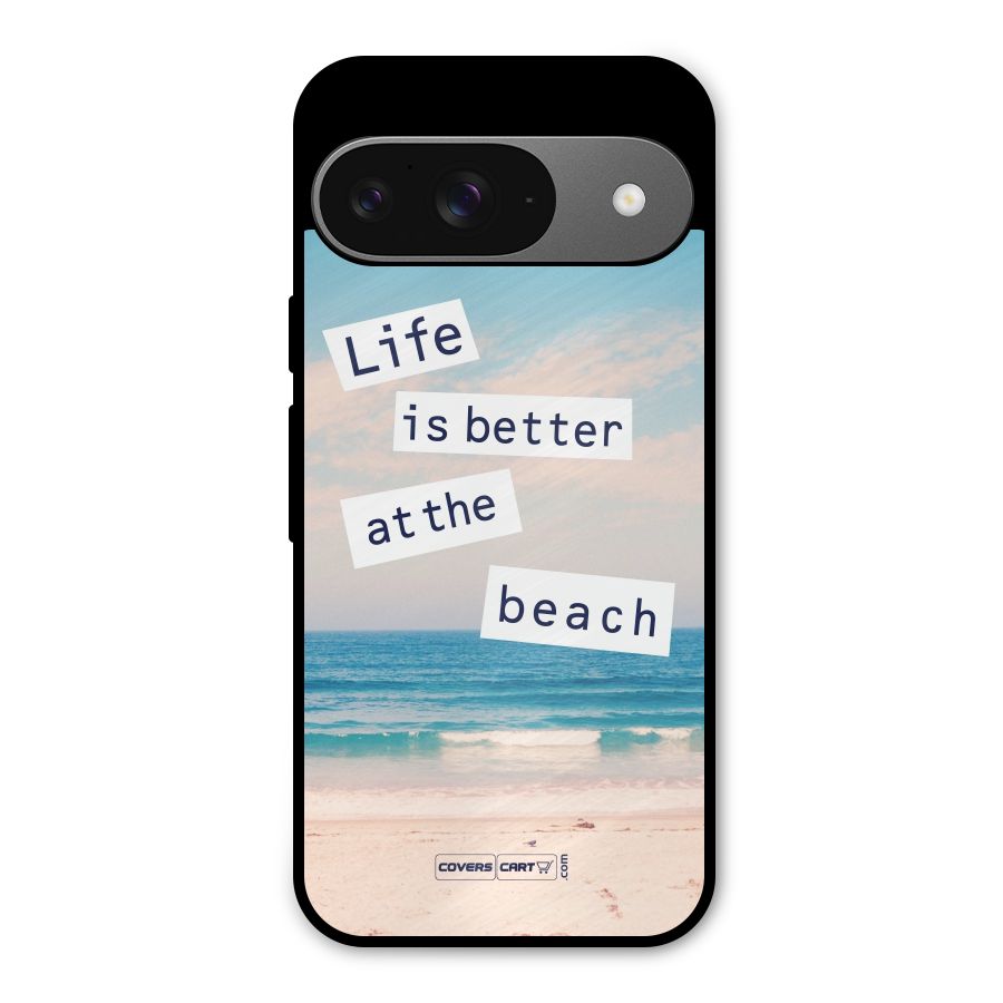 Life is better at the Beach Metal Back Case for Google Pixel 9