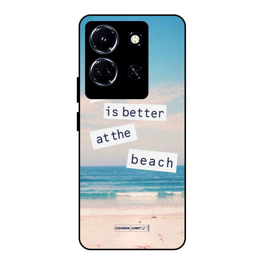 Life is better at the Beach Metal Back Case for Infinix Note 30 5G