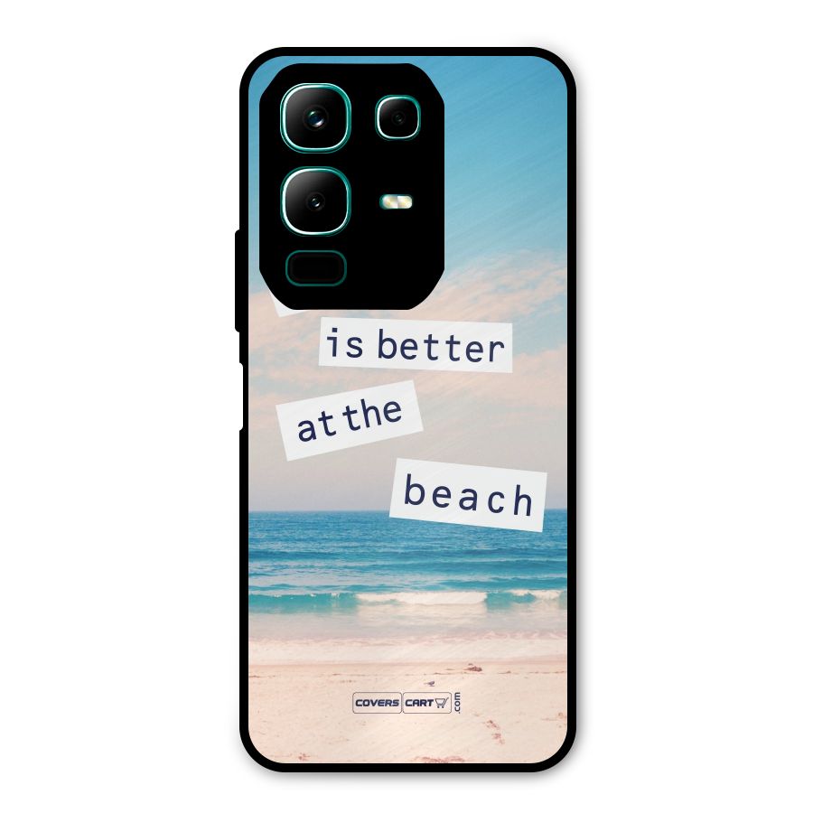 Life is better at the Beach Metal Back Case for Infinix Note 50x