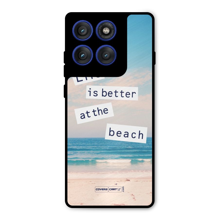 Life is better at the Beach Metal Back Case for Motorola Edge 60 Pro
