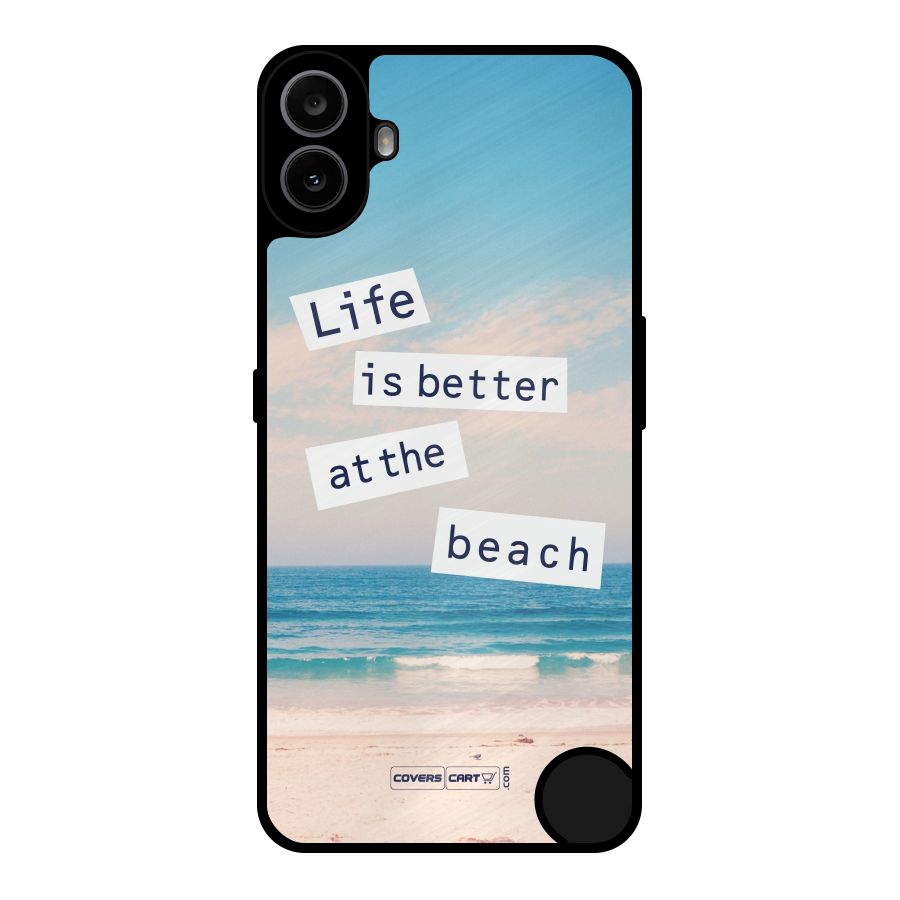 Life is better at the Beach Metal Back Case for Nothing CMF Phone 1