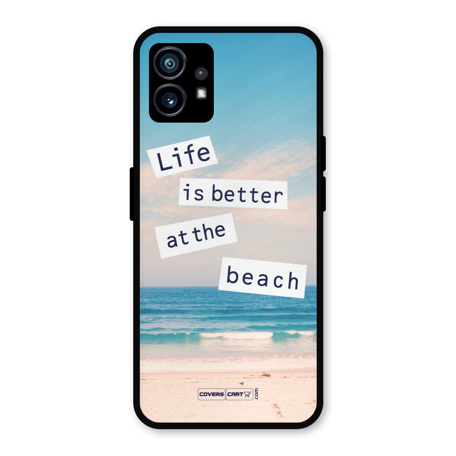 Life is better at the Beach Metal Back Case for Nothing Phone 1