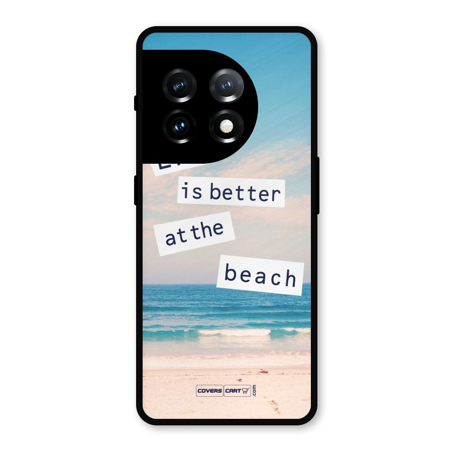 Life is better at the Beach Metal Back Case for OnePlus 11