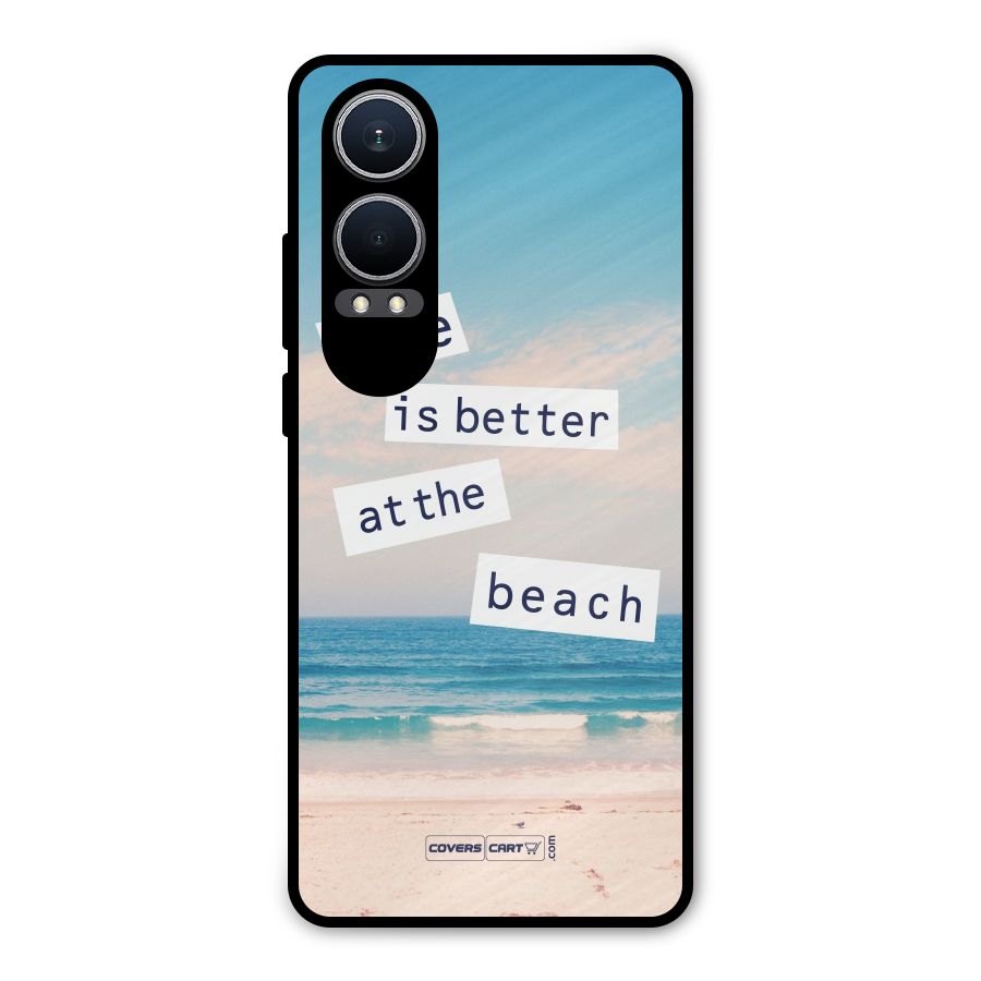 Life is better at the Beach Metal Back Case for OnePlus Nord CE4 Lite