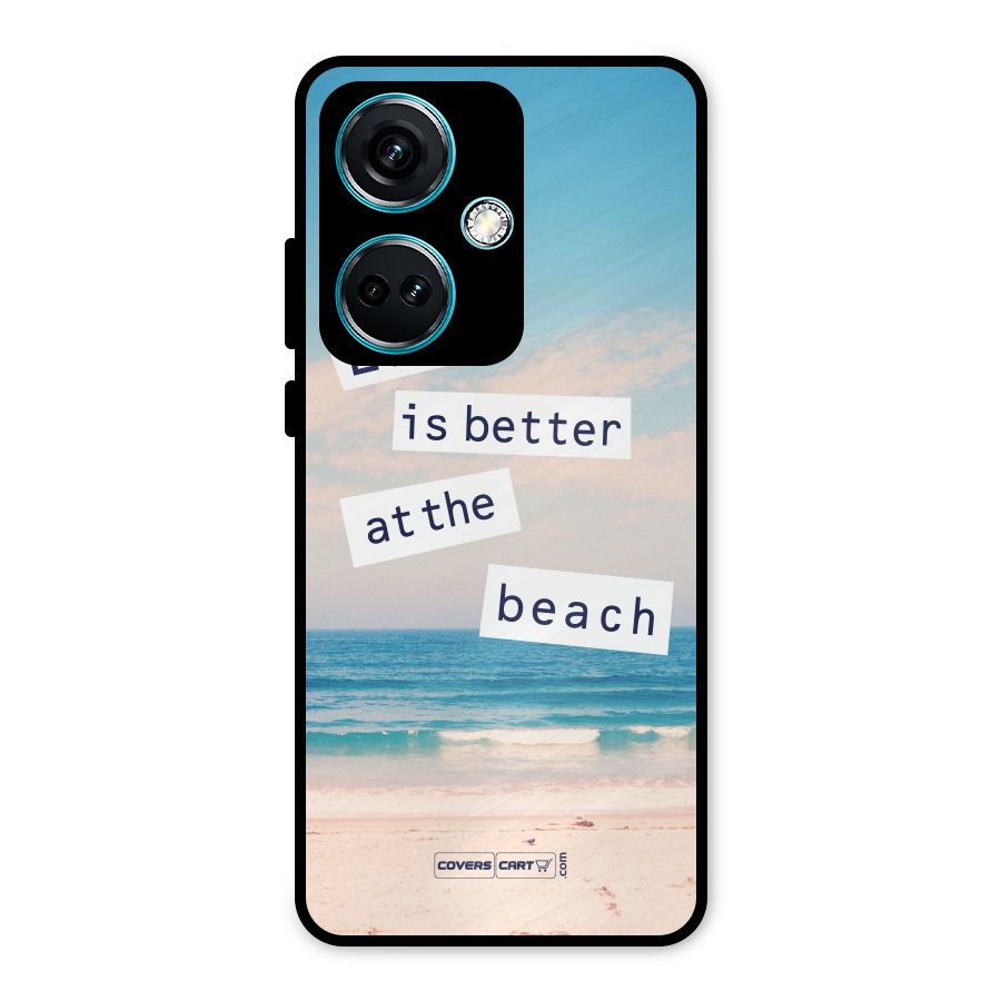 Life is better at the Beach Metal Back Case for OnePlus Nord CE 3 5G