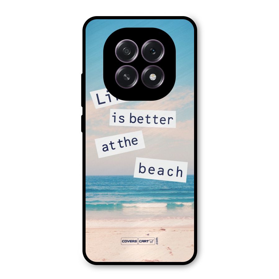 Life is better at the Beach Metal Back Case for Oppo F29