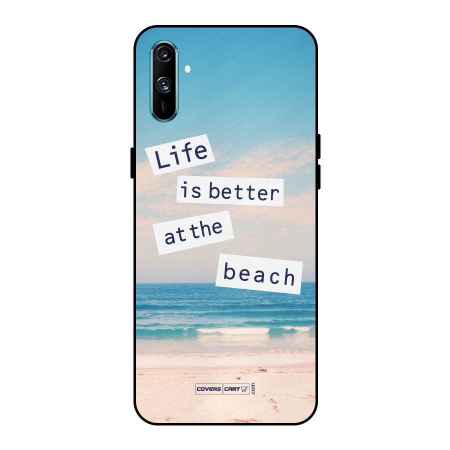 Life is better at the Beach Metal Back Case for Realme C3