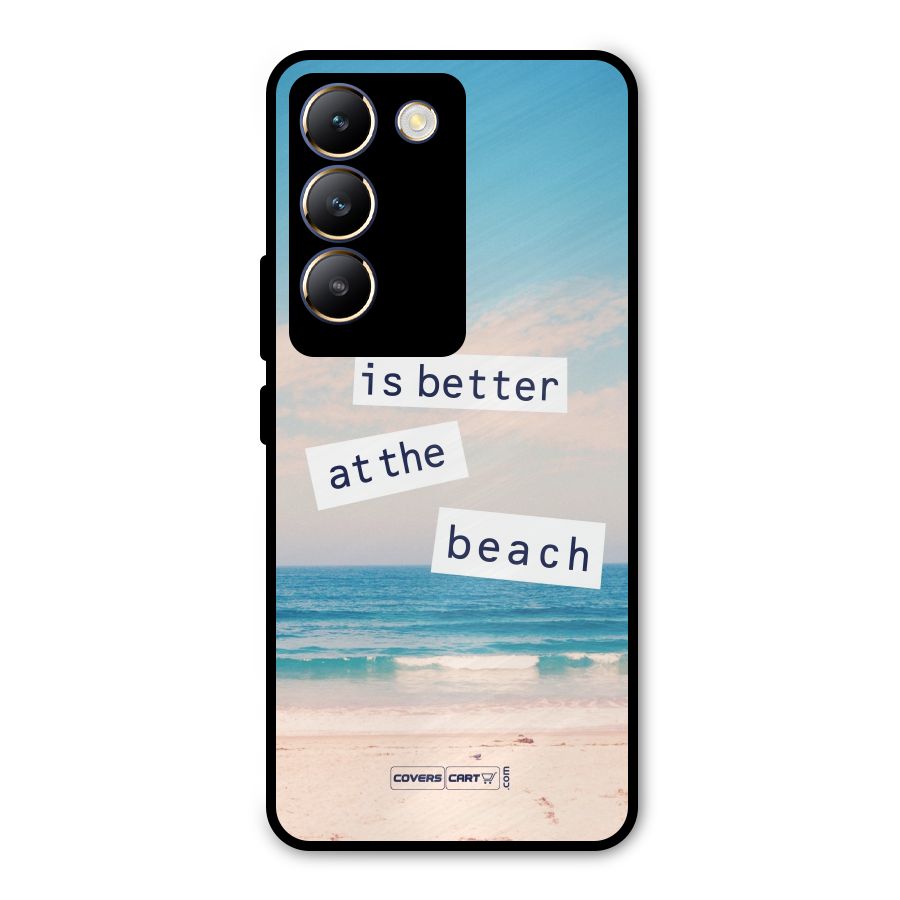 Life is better at the Beach Metal Back Case for Vivo T3 5G
