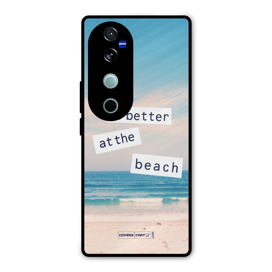 Life is better at the Beach Metal Back Case for Vivo V40