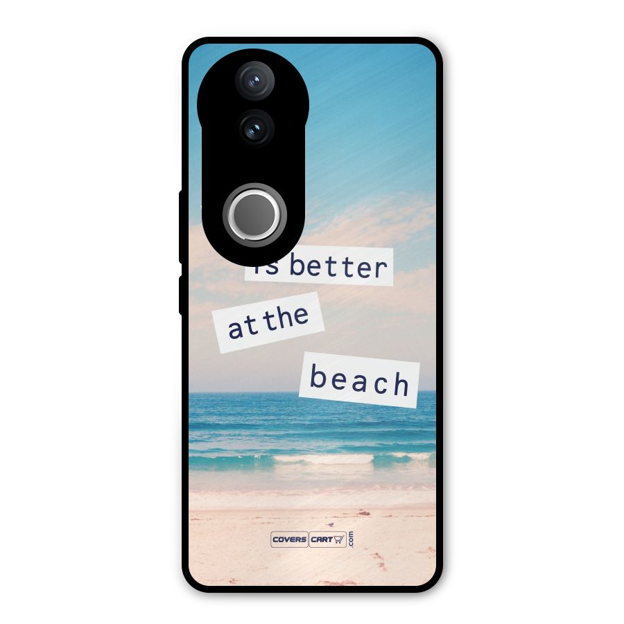 Life is better at the Beach Metal Back Case for Vivo V50e