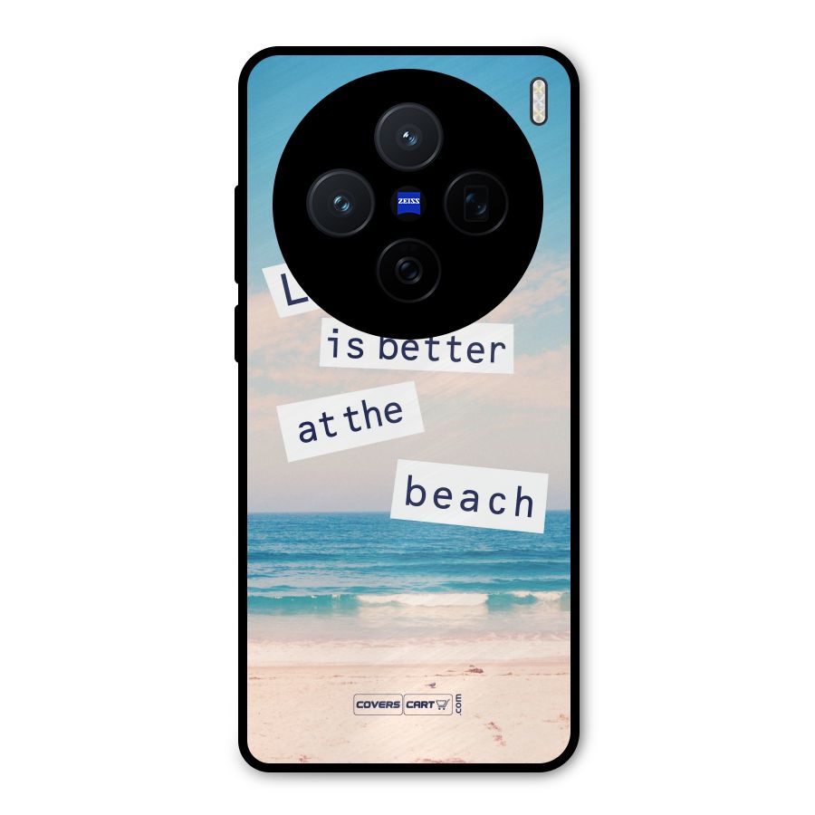 Life is better at the Beach Metal Back Case for Vivo X200